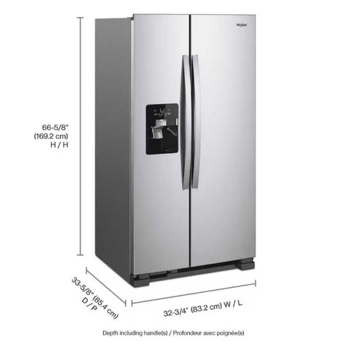 in Door Can Caddy 21.4-Cu Ft Side-By-Side Refrigerator with Ice Maker, Water and Ice Dispenser (Fingerprint Resistant Stainless Steel) - Image 4