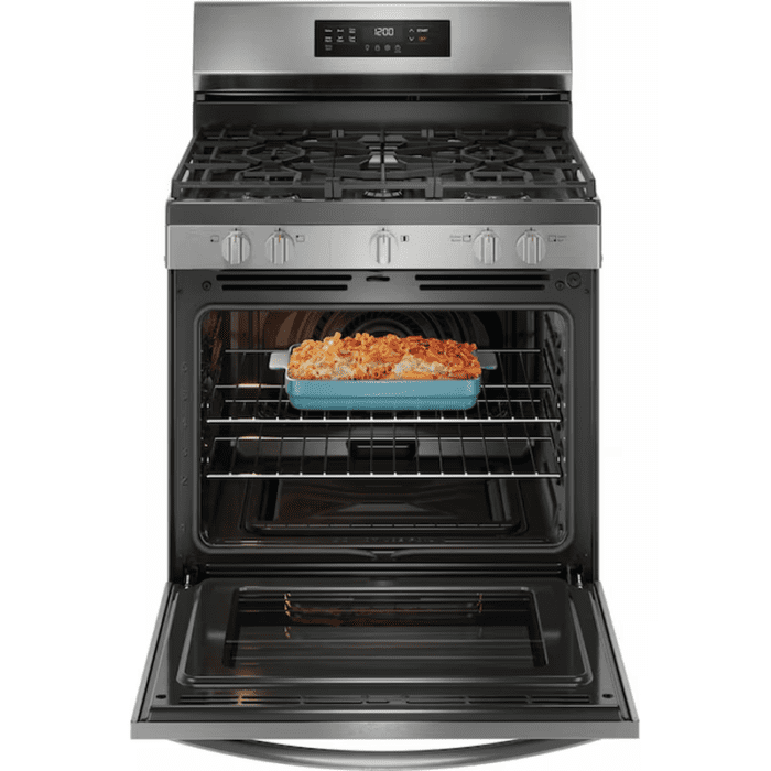 30-In 5 Burners 5.1-Cu Ft Self-Cleaning Air Fry Convection Oven Freestanding Natural Gas Range (Stainless Steel) - Image 4