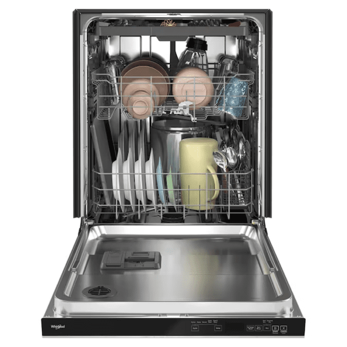 Eco Series Large Capacity 24-In Top Control Built-In Dishwasher with Third Rack (Fingerprint Resistant Stainless Steel), 47-Dba Very Quiet Sound Level - Image 2