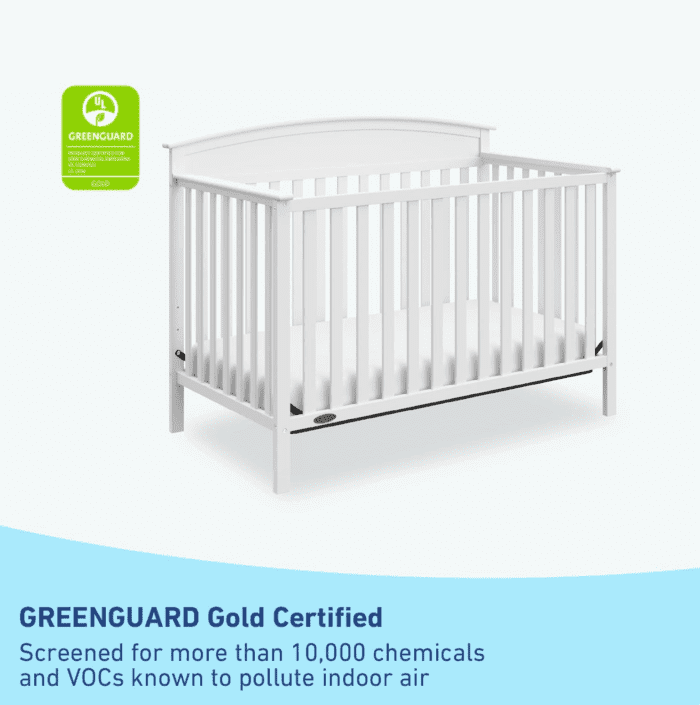 Benton 5-In-1 Convertible Crib (White) – GREENGUARD Gold Certified, Converts from Baby Crib to Toddler Bed, Daybed and Full-Size Bed, Fits Standard Full-Size Crib Mattress - Image 4