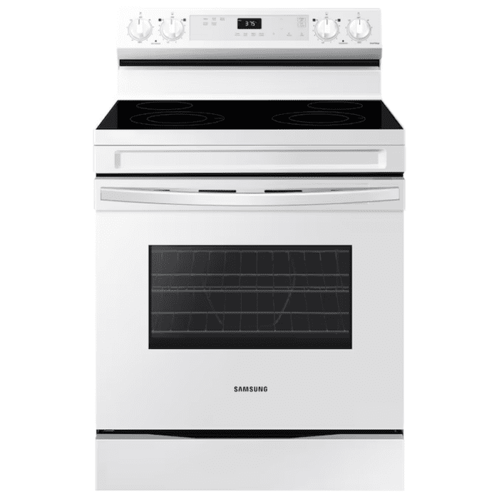 30-In Glass Top 4 Burners 6.3-Cu Ft Steam Cleaning Freestanding Smart Electric Range (Stainless Steel) - Image 11