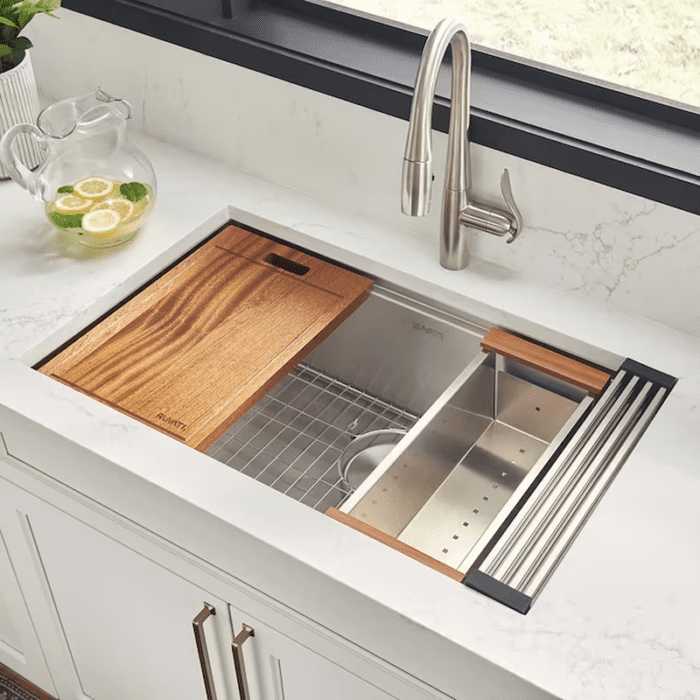 Roma Undermount 30-In X 19-In Stainless Steel Single Bowl Kitchen Sink - Image 11