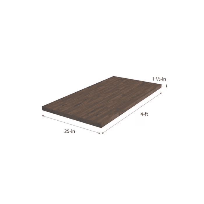 4-Ft X 25-In X 1.5-In Espresso Stain Acacia Butcher Block Countertop - Image 9