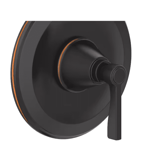 Townley Oil Rubbed Bronze 1-Handle Single Function 6-In round Bathtub and Shower Faucet Valve Included - Image 5