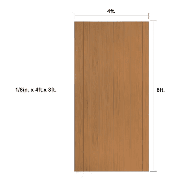 48-In X 96-In Smooth Brown MDF Wall Panel - Image 3