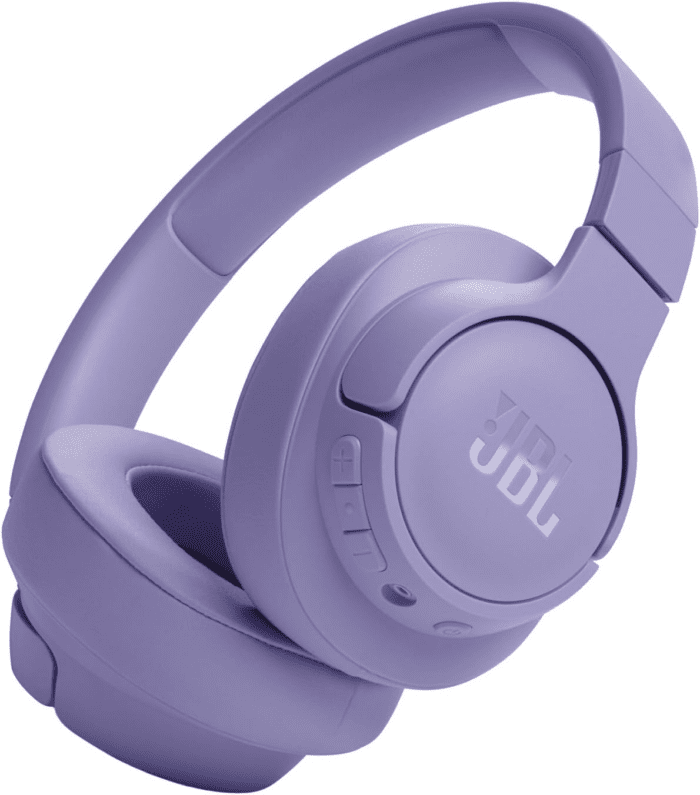 Tune 720BT - Wireless Over-Ear Headphones with  Pure Bass Sound, Bluetooth 5.3, up to 76H Battery Life and Speed Charge, Lightweight, Comfortable and Foldable Design (Purple)