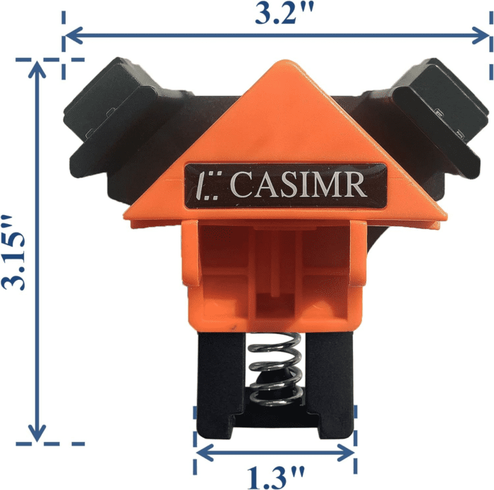 90 Degree Corner Clamp, 4 Pack Adjustable Single Handle Spring Loaded Right Angle Clamp,Swing Woodworking Clip Clamp Tool - Image 6