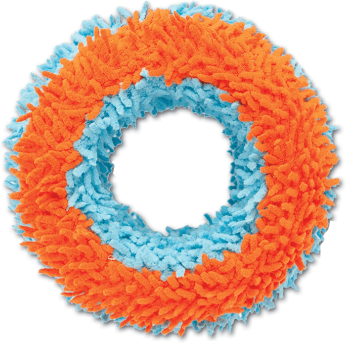 Chuckit Indoor Fetch Roller Dog Toy (7.5 Inch), Orange and Blue - Image 4