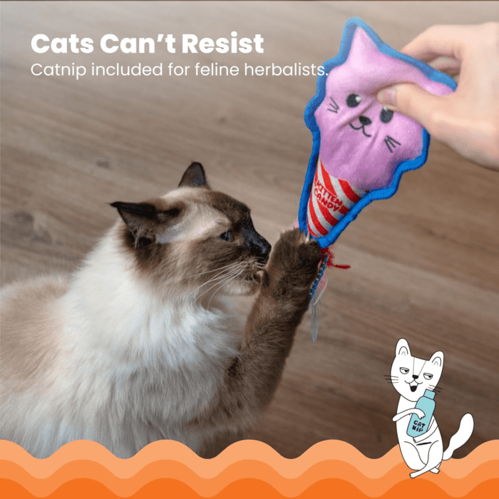 Kitt'N Candy Kicker Pink Interactive Catnip Cat Toy - Image 4