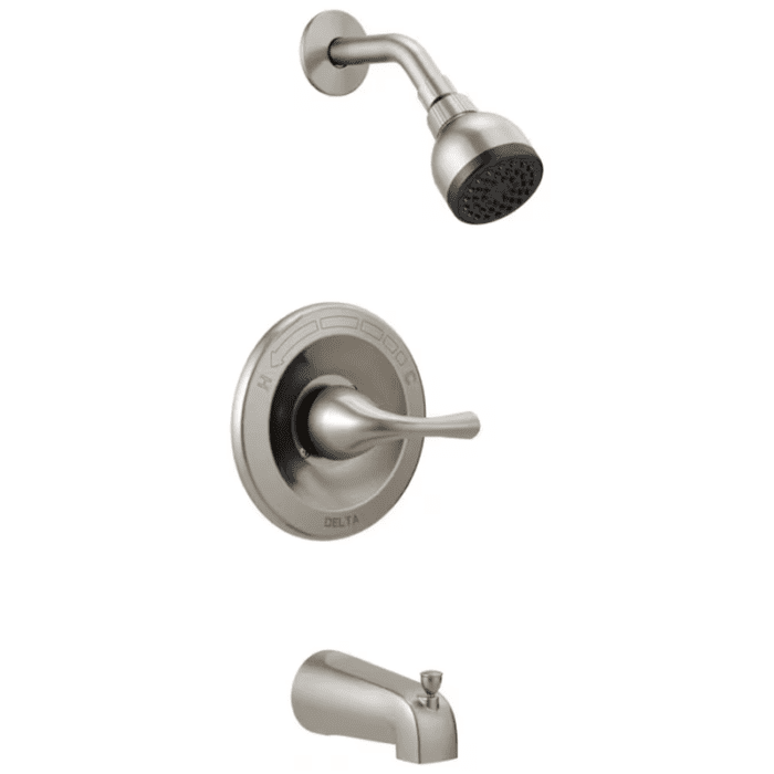 Foundations Chrome 1-Handle Single Function 2-In round Bathtub and Shower Faucet Valve Included - Image 10