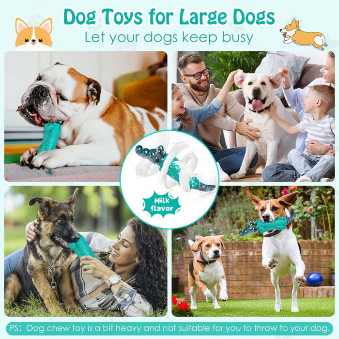 Dog Toys for Aggresive Chewers：Dog Toys for Large Dogs - Tough Dog Chew Toys - Indestructible Dog Toys for All Breed Sizes to Keep Them Busy - Image 6