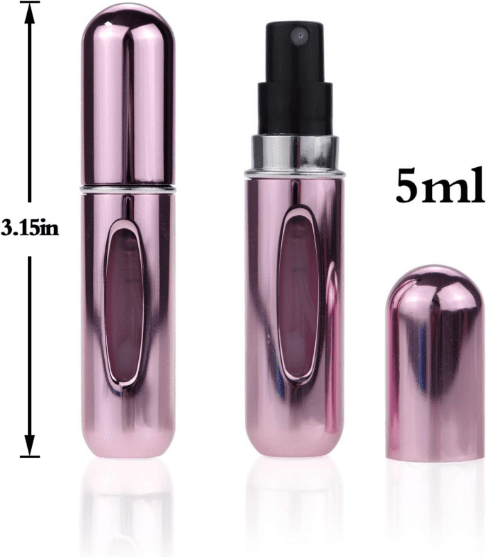 Portable Mini Refillable Perfume Atomizer Bottle，Atomizer Perfume Bottle,Refillable Perfume Spray, Scent Pump Case, Perfume Atomizer Refillable Travel 4 Pcs Pack of 5Ml - Image 2