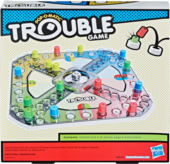 Gaming Trouble Board Game for Kids Ages 5 and up 2-4 Players (Packaging May Vary) - Image 2