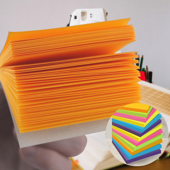 Sticky Notes - 12 Pads, 3”X3” - Colorful Self-Stick Post Notes Bulk - Office Desk Accessories | Teacher Classroom Must Haves,Aesthetic School Supplies for Home,Stocking Stuffers for Women Adult - Image 6