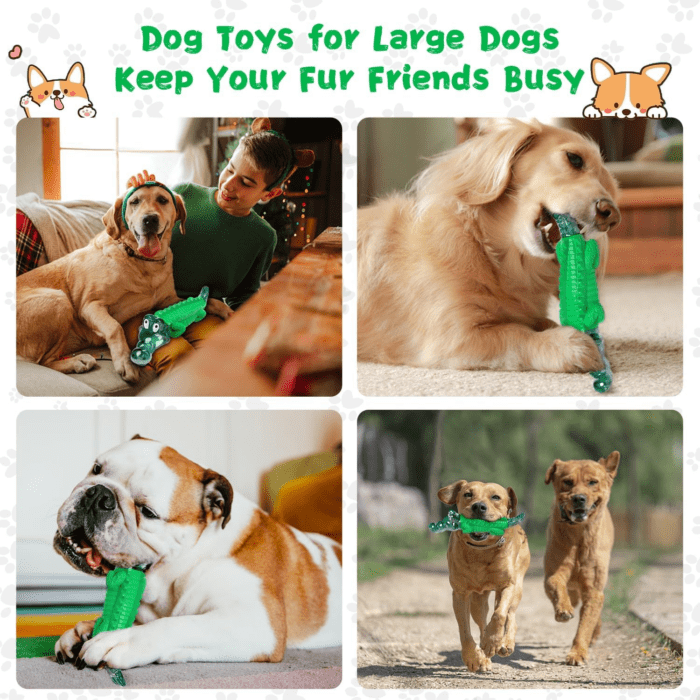 Dog Chew Toys for Aggressive Chewers: Tough Dog Toys for Large Dogs - Indestructible Dog Toys - Heavy Duty Dog Toys -Dog Toys for Small/Medium/Large Dogs Breed - Image 5