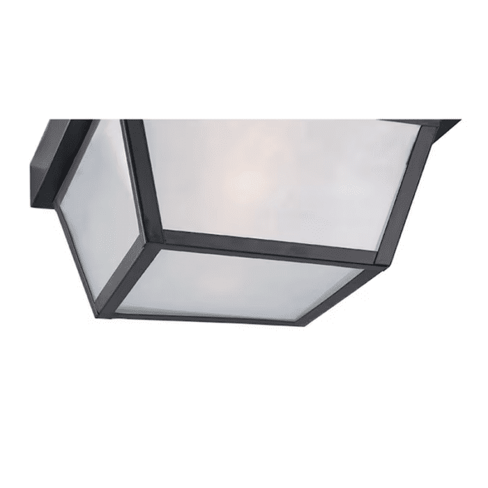 Wayman 2-Light 10.37-In Matte Black Indoor/Outdoor Flush Mount Light - Image 7