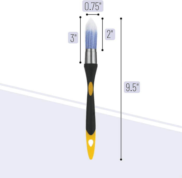 Bates- Trim Brush, 0.75 Inch, Edge Painting Tool, Trim Paint Brushes, Trimmer Edger, Trim Brush - Image 2