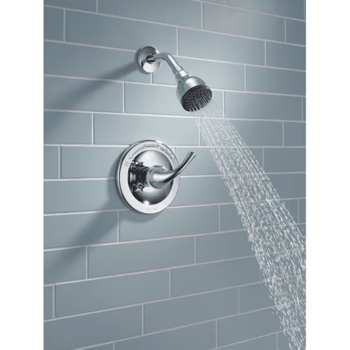 Foundations Chrome 1-Handle Single Function 2-In round Shower Faucet Valve Included - Image 2