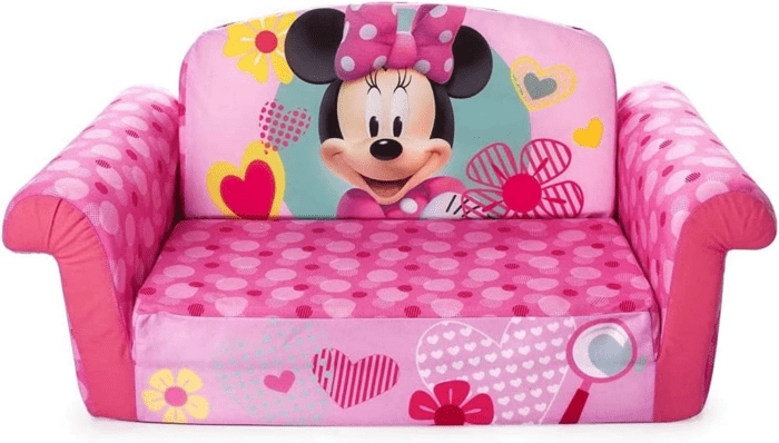 Furniture, Children'S 2 in 1 Flip Open Foam Sofa, Minnie Mouse, by Spin Master - Image 3