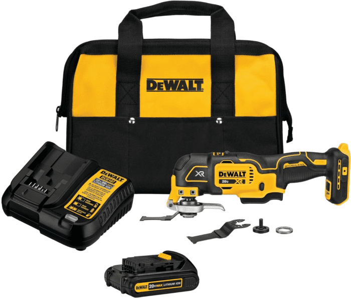 20V MAX XR Oscillating Tool Kit, 3 Speed, with Blades, Battery and Charger Included (DCS356C1)