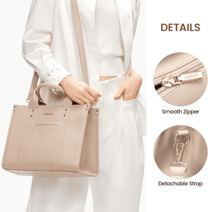 Purse for Women Leather Tote Bag Purse and Handbags, Satchel Shoulder Crossbody Top Handle Bags with Zipper - Image 4