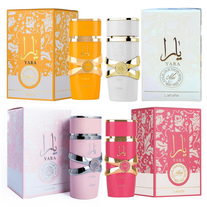 4 Piece Set Eau De Parfum Spray for Women (3.4 Ounce Yara + 3.4 Ounce Yara Moi + 3.4 Ounce Yara Tous + 3.4 Ounce Yara Candy) - Image 2