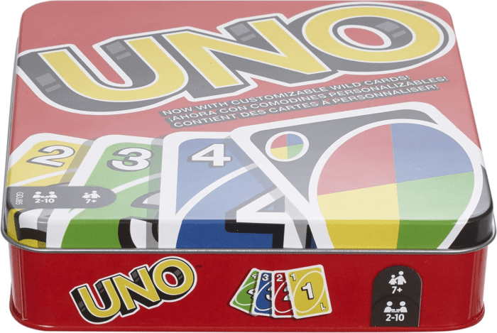 UNO Card Game for Family Night, Travel Game & Gift for Kids in a Collectible Storage Tin for 2-10 Players (Amazon Exclusive) - Image 7