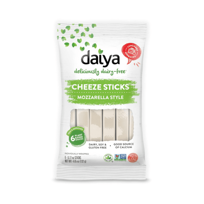 Dairy Free Mozzarella Style Vegan Cheese Sticks