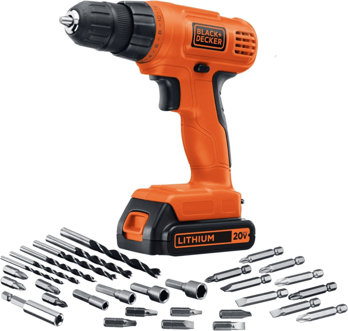 20V MAX POWERECONNECT Cordless Drill/Driver + 30 Piece Bits and Drivers Kit (LD120VA)