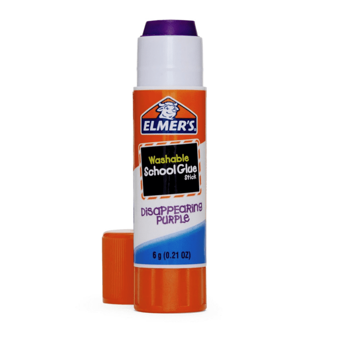 Disappearing Purple School Glue Sticks, Washable, 6 Grams, 12 Count - Image 3