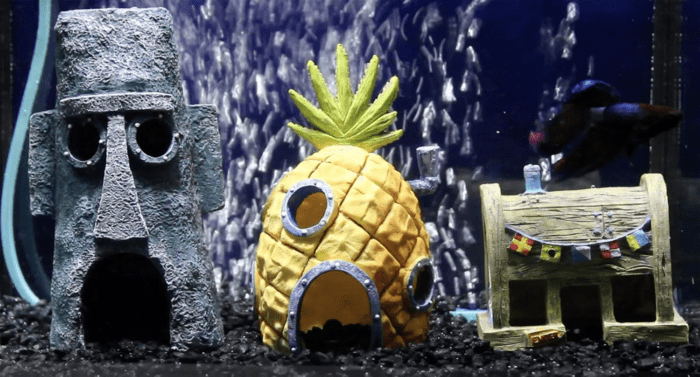 Officially Licensed Spongebob Squarepants® Fish Tank Decorations | Spongebob’S Pineapple, Squidward Home, and the Crusty Crab Resin Figurines | Aquarium and Terrarium Décor - Image 2