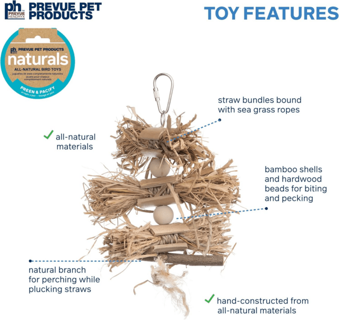 Pervue Pet Products Naturals Preen & Pacify Woodland Harvest Bird Toy 62549 - Image 3