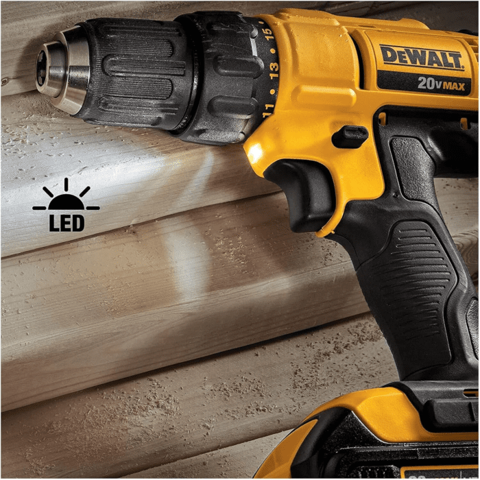 20V MAX Cordless Drill and Impact Driver, Power Tool Combo Kit with 2 Batteries and Charger (DCK240C2) - Image 7