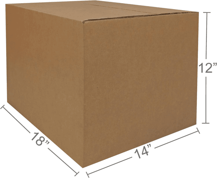 Cardboard Shipping and Packing Moving Boxes, 10 Pack, Medium, Brown, 18" X 14" X 12" - Image 4