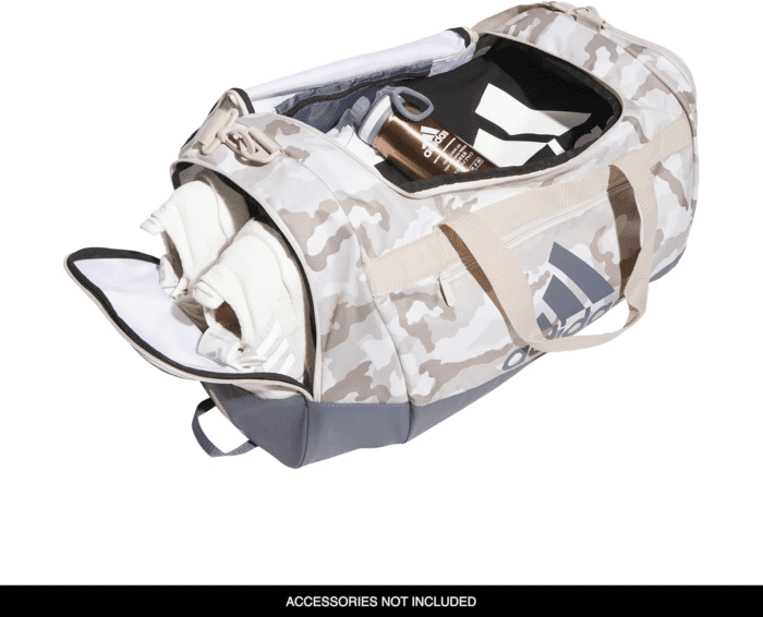 Unisex Adult Defender 4.0 Duffel, Durable Athletic Sports Gym Travel Bag for Men and Women, Camouflage Wonder Beige/Onix Grey, Medium (66 L) - Image 2