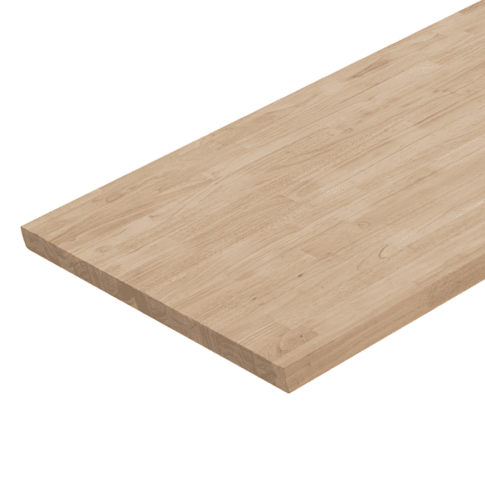 4-Ft X 25-In X 1.5-In Finger-Jointed Natural Hevea Butcher Block Countertop