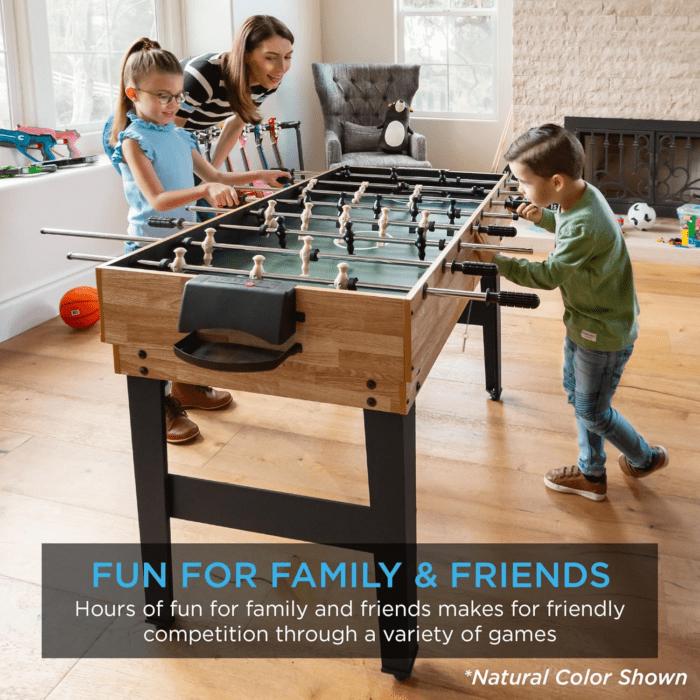 2X4Ft 10-In-1 Combo Game Table Set for Home, Game Room, Friends & Family W/Hockey, Foosball, Pool, Shuffleboard, Ping Pong, Chess, Checkers, Bowling, and Backgammon - Image 2