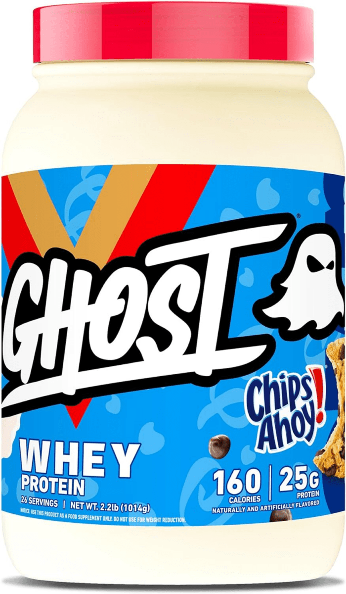 Whey Protein Powder, Chips Ahoy - 2LB Tub, 25G of Protein - Chocolate Chip Cookie Flavored Isolate, Concentrate & Hydrolyzed Whey Protein Blend