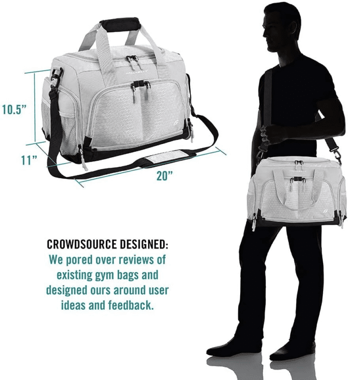 Ultimate Gym Bag 2.0: the Durable Crowdsource Designed Duffel Bag with 10 Optimal Compartments Including Water Resistant Pouch - Image 6