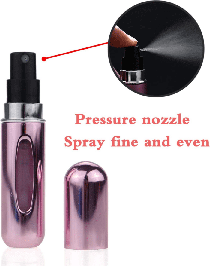 Portable Mini Refillable Perfume Atomizer Bottle，Atomizer Perfume Bottle,Refillable Perfume Spray, Scent Pump Case, Perfume Atomizer Refillable Travel 4 Pcs Pack of 5Ml - Image 3