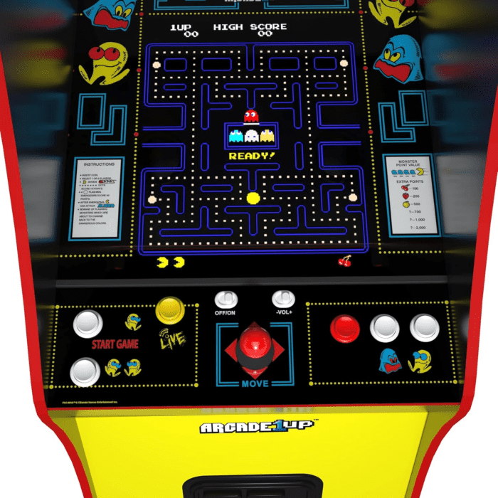 Pac-Man Deluxe Arcade Machine for Home - 5 Feet Tall - 14 Classic Games - Image 3