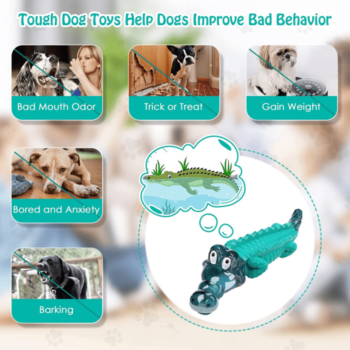 Dog Toys for Aggresive Chewers：Dog Toys for Large Dogs - Tough Dog Chew Toys - Indestructible Dog Toys for All Breed Sizes to Keep Them Busy - Image 5