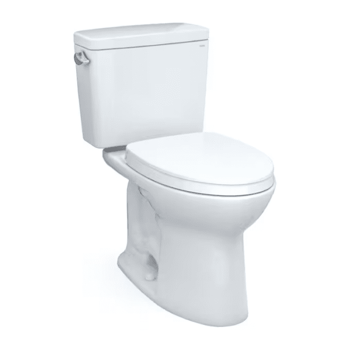 Drake Cotton Elongated Chair Height Soft Close 2-Piece Toilet 12-In Rough-In 1.6 GPF