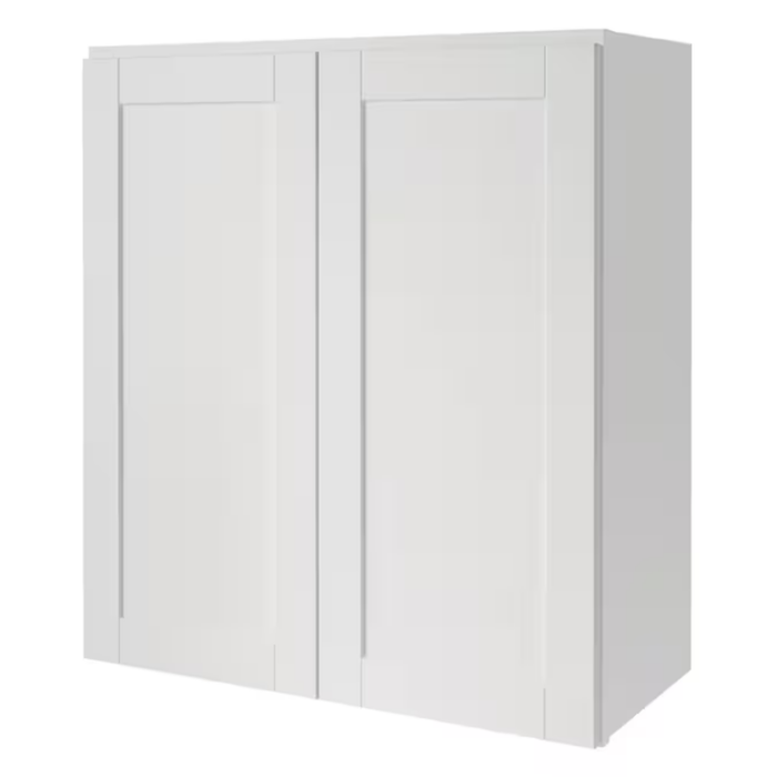 Arcadia 30-In W X 30-In H X 12-In D White Wall Fully Assembled Cabinet (Recessed Panel Shaker Door Style) - Image 28