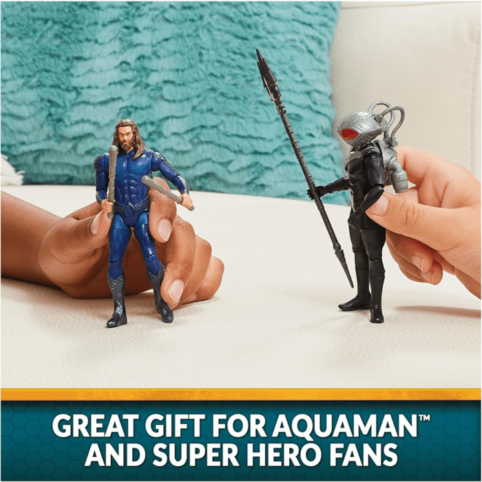 , Aquaman Volcanic Island Pack (Amazon Exclusive), 4 Collectible Action Figures with Accessories, Superhero Kids Toys for Boys Ages 3+ - Image 6