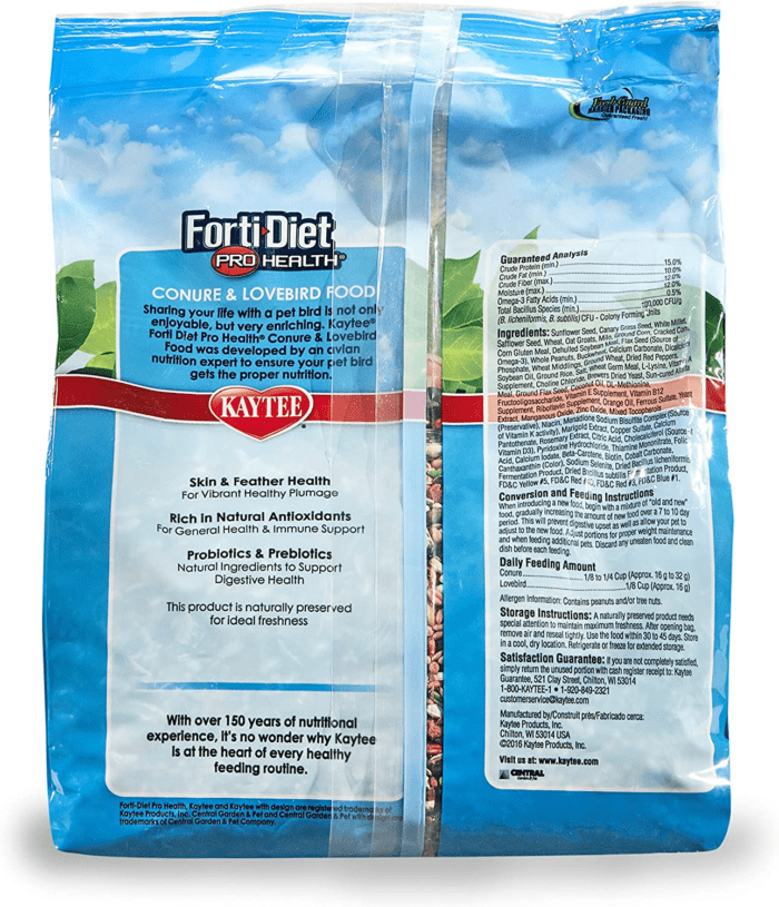 Forti-Diet Pro Health Pet Conure & Lovebird Food, 4 Lb - Image 2