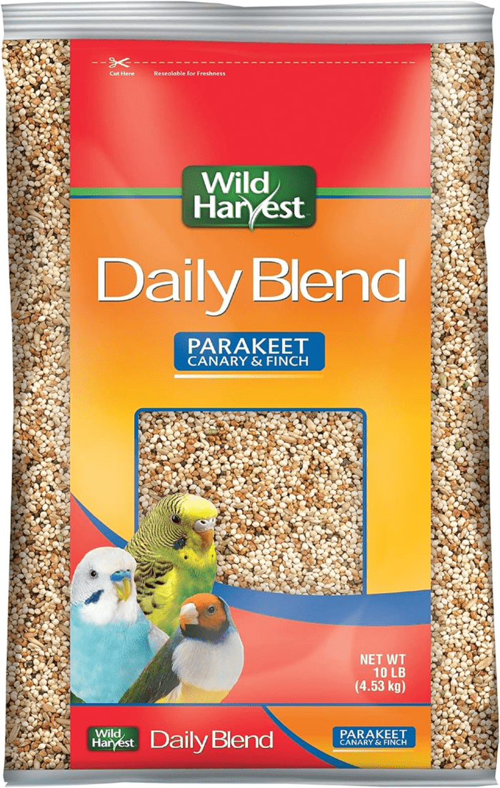 Daily Blend Nutrition Diet for Parakeet, Canary and Finch, Orange Flavored, 10 Pounds