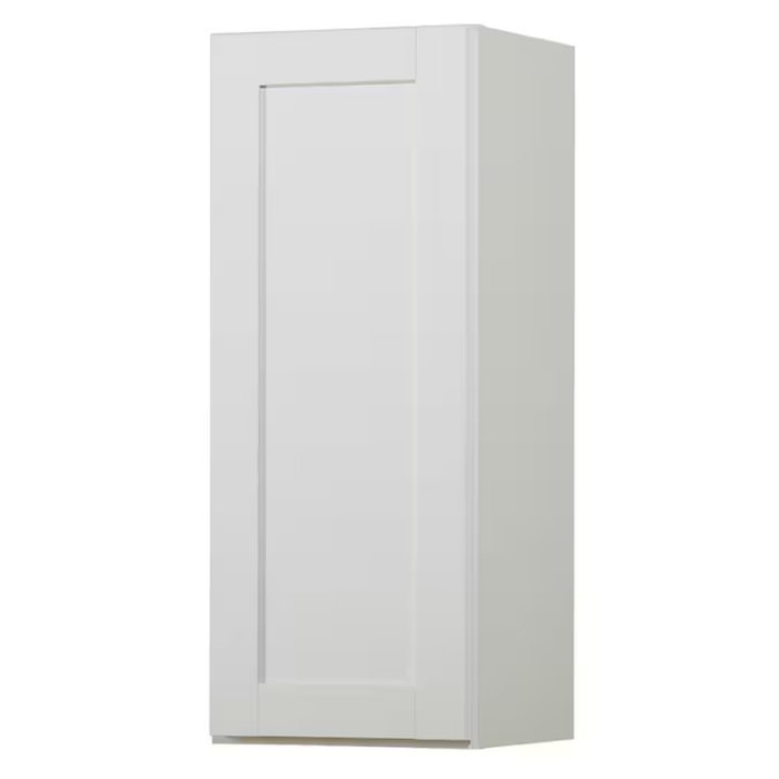 Arcadia 30-In W X 30-In H X 12-In D White Wall Fully Assembled Cabinet (Recessed Panel Shaker Door Style) - Image 16