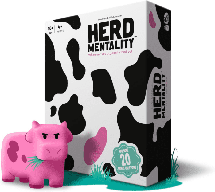 Herd Mentality: Udderly Hilarious Board Game | Easy Setup & Play | Loved by Millions of Families & Friends | Perfect for 4-20 Players