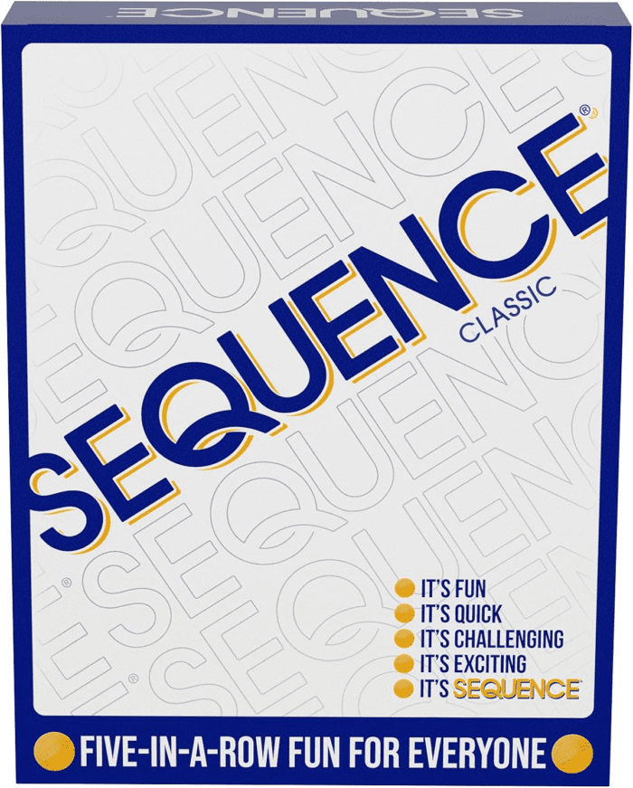 SEQUENCE- Original SEQUENCE Game with Folding Board, Cards and Chips by  ( Packaging May Vary ) White, 10.3" X 8.1" X 2.31"